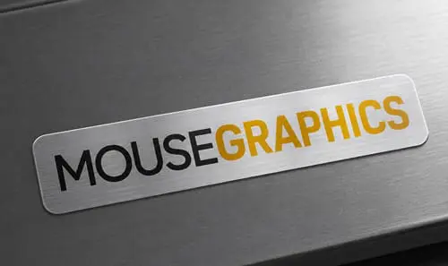 Silver Metallic Sticker