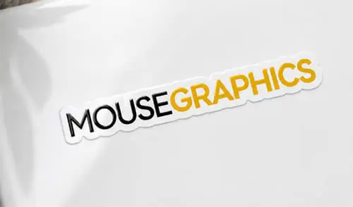 White Gloss Vinyl Sticker