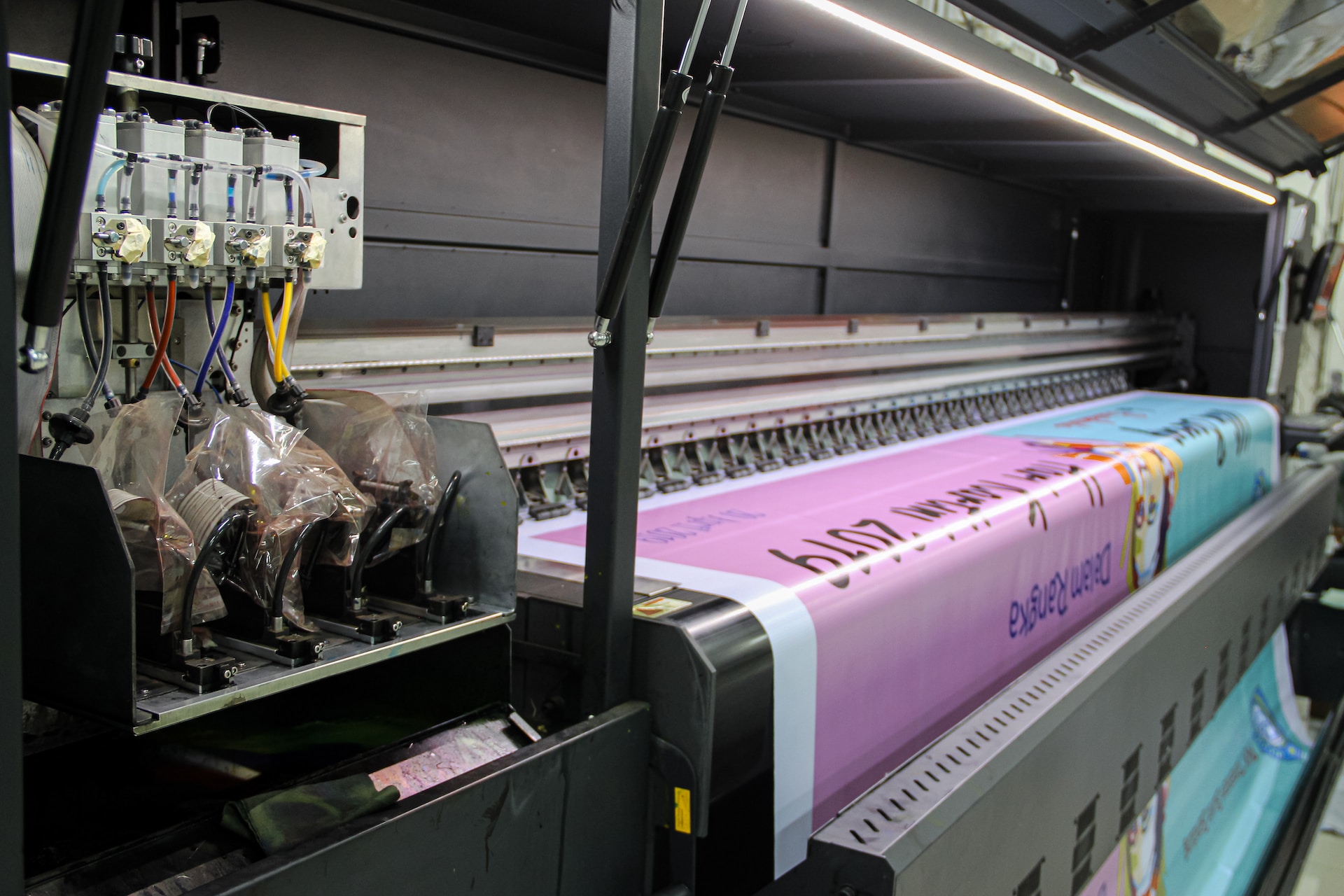 printing a large poster on a wide format printer